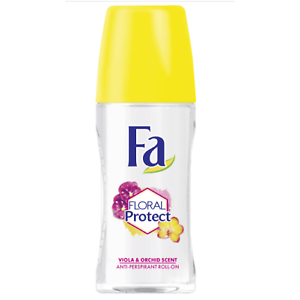 Fa Floral Protect Antiperspirant Viola & Orchid Scent 48 hr protection Roll On 50 ml